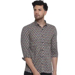 VEERA PARIDHAAN Men Opaque Printed Casual Shirt-picture-28