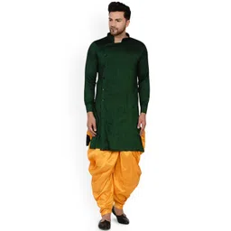 VEERA PARIDHAAN Men Regular Kurta with Dhoti Pants-picture-19