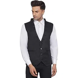 veera paridhaan Men's Solid Poly Cotton Waist Coat-picture-37