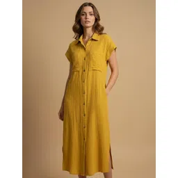 Veeralda Women Cotton Shirt Maxi Dress-picture-16