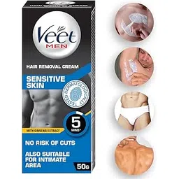 Veet Hair Removal Cream for Men, Sensitive Skin - 50g-picture-25