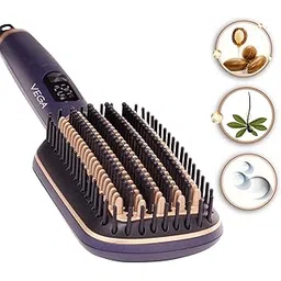 Vega LitStyle L1 Hair Straightener Brush for Women with Triple Care & ThermoProtect Technology (Keratin, Argan Oil & Ionic), Frizz-Free Hair in Few Mins, Straightening Effect Upto 12 Hours, (VHSB-06)-picture-22
