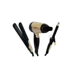 VEGA Miss Versatile Styling Set- Straightener Curler & Dryer Gift Combo VHSS-03-picture-12