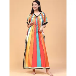 VEGAL Striped Maxi Nightdress-picture-8