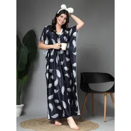 VEGAL Women Printed Maxi Kaftan Nightdress-picture-14