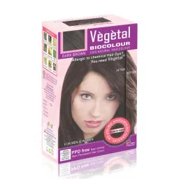 Vegetal Hair Bio Color Dark Brown - 150 gm-picture-36