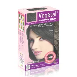 Vegetal Hair Bio Color Soft Black - 150 gm-picture-20