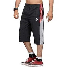 VEGO Mens Cotton Three by Fourth, 3/4, Capri, Three Quarter Grey Plus Size-picture-26