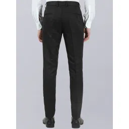 VEI SASTRE Men Mid-Raise Flat Front Smart Slim Fit Formal Trousers image 2