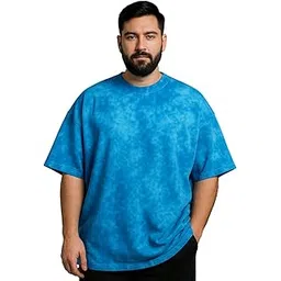 veirdo 100% Pure Cotton Round Neck Plus Size Cool & Cozy Tie & Dye Round Half Sleeve T-Shirt for Men-picture-15