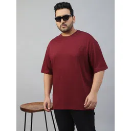 VEIRDO Men Drop-Shoulder Sleeves Pure Cotton T-shirt-picture-11
