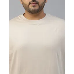 VEIRDO Men Drop-Shoulder Sleeves Pure Cotton T-shirt image 2