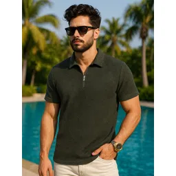VEIRDO Men Polo Collar Pockets T-shirt-picture-31