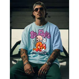 VEIRDO Men Printed Applique T-shirt-picture-29