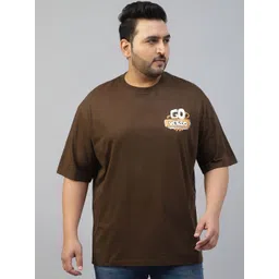 VEIRDO Men Printed Drop-Shoulder Sleeves Pure Cotton T-shirt-picture-25