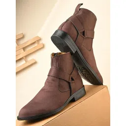 Vellinto Men Round Toe Block Chelsea Boots-picture-39