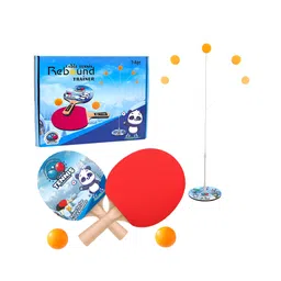 VELLIQUE Table Tennis Trainer Family Kids Home Sports Fitness PingPong Entertainment Decompression Tool (Panda Theme)-picture-11