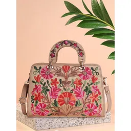 VELUCIA Women Floral Textured Structured Handheld Bag-picture-29