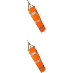 VELURA 2 Pieces 24" 60" Airport Windsock Wind Cone Sock Bag w/Reflective Belts|1 Piece 60Cm Windsock| Windmills & Wind Spinners| Yard, Garden & Outdoor Living-picture-20