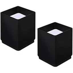 VELURA 2xFurniture Risers Bed Riser Chair Leg Lifts Couch Lifter Square 6x10cm Black|(2 Pack)|Bed & Waterbed Accessories| Furniture |Home & Garden-picture-23