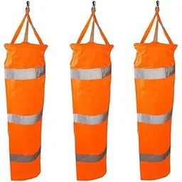 VELURA 3pcs Airport Windsock Outdoor Wind Sock Bag Reflective Belt Grommet 80cm|3 Pieces Windsock| Windmills & Wind Spinners| Yard, Garden & Outdoor Living-picture-24