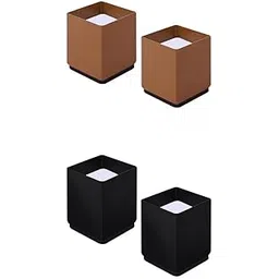 VELURA 4X Furniture Risers Bed Riser Chair Leg Lifts Couch Lifter |2 Pieces Furniture Risers 6x10cm Black|Bed & Waterbed Accessories| Furniture |Home & Garden-picture-26