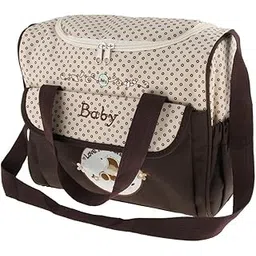 VELURA 5pcs Baby Diaper Nappy Changing Mat Bags Tote Mummy Handbag Coffee|1 x Big Hang|Baby| Diapering |Baby-picture-27