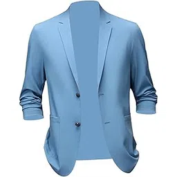 velura SYDL Jacket Men Fashion Blazer Men for Holidays Office Gift Blue XL|1 Mens Coat|Clothing & Accessories-picture-51