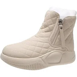 VELURA Winter Snow Boots Warm Lined Short Boots Fashion for Trekking Hiker Winter 39 Beige|Pair of Snow Boots| Boots|Clothing Shoes & Accessories-picture-17