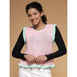 Velvery Women Sweater Vest with Applique Detail-picture-21