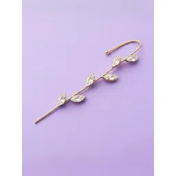 Vembley Gold-Plated Alloy Cubic Zirconia Ear Cuff-image-21