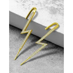 Vembley Gold-Plated Alloy Cubic Zirconia Earrings-image-28