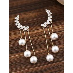 Vembley Gold-Plated Alloy Cubic Zirconia Earrings-image-29