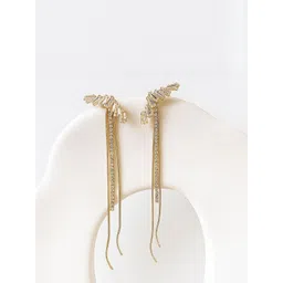 Vembley Gold-Plated Alloy Cubic Zirconia Earrings-image-34