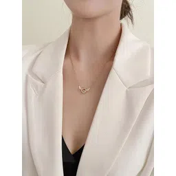 Vembley Gold-Plated Alloy Cubic Zirconia Necklace-picture-11