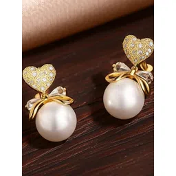 Vembley Gold-Plated Alloy Pearls Studs-picture-22