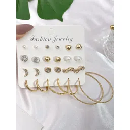 Vembley Gold-Plated Alloy Studs-picture-35