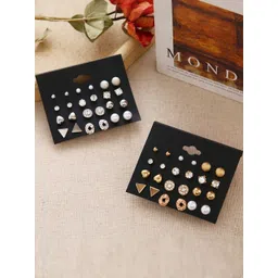 Vembley Pack Of 24 Contemporary Pearls Stud Earrings-picture-38