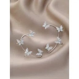 Vembley Silver-Plated Alloy Cubic Zirconia Earrings-picture-25