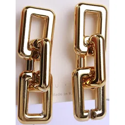 Vembley Women Korean Golden Chunky Chain Earrings-picture-29