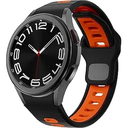 VEMIGON Rugged No Gap Strap Compatible with Samsung Galaxy Watch 7 6 5 4 Bands 44mm 40mm/Galaxy Watch 6 Classic 47mm 43mm/Watch 5 Pro 45mm/Watch 4 Classic 46mm 42mm, Silicone Replacement Sport Loop-picture-14