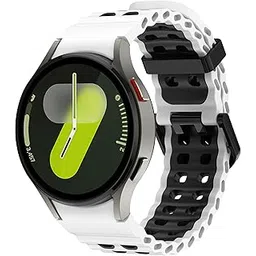 VEMIGON Rugged Silicone Band for Samsung Galaxy Watch 7 6 5 4 FE 40mm 44mm/ Watch 6 Classic 47mm 43mm/ 4 Classic 46mm 42mm/ 5 Pro 45mm, Two-tone No Gap Ocean Sport Straps for Samsung Watch-picture-27