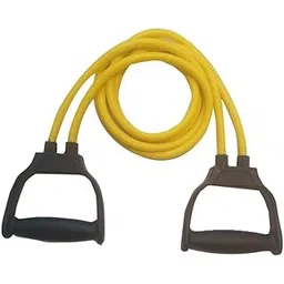 Vendere Double String Toning Tube High Resistance Tube Exerciser for Workout/Strength Training/Stretching/Physical Therapy with Adjustable Grip for Men and Women (Random Color)(Material: Latex)-picture-14