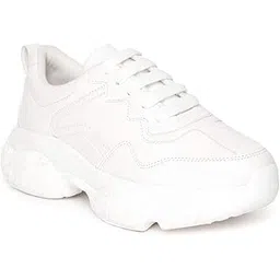vendoz Women Premium White Casual Shoes Sports Shoes Sneakers-picture-24