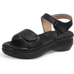 vendoz Women Stylish Sandals Wedges I Flat Slip on Sandals I Stylish and Casual for Everyday use I Comfortable & Lightweight for Girls & Ladies-SD402-picture-43