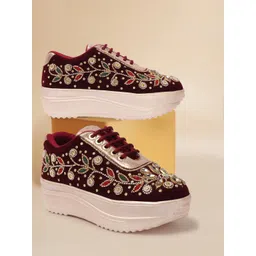 VENDOZ Women Velvet Sneakers-picture-34