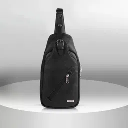 veneer Black Men & Women Shoulder Bag Classic Lightweight Chest Bag Sling For Travel Crossbody Bag For Unisex-picture-23