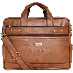 veneer Men & Women Tan Messenger Bag - Extra Spacious-picture-14