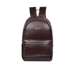 Veneer Unisex Brown Synthetic Leather Laptop Backpack-picture-22