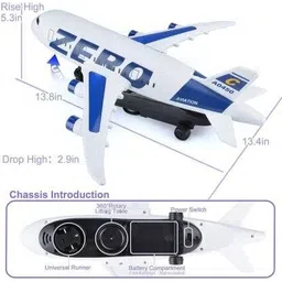 venimall Aircraft Toy ,Aero Plane Toy Airplane Airbus Taking Off & Landing-picture-39